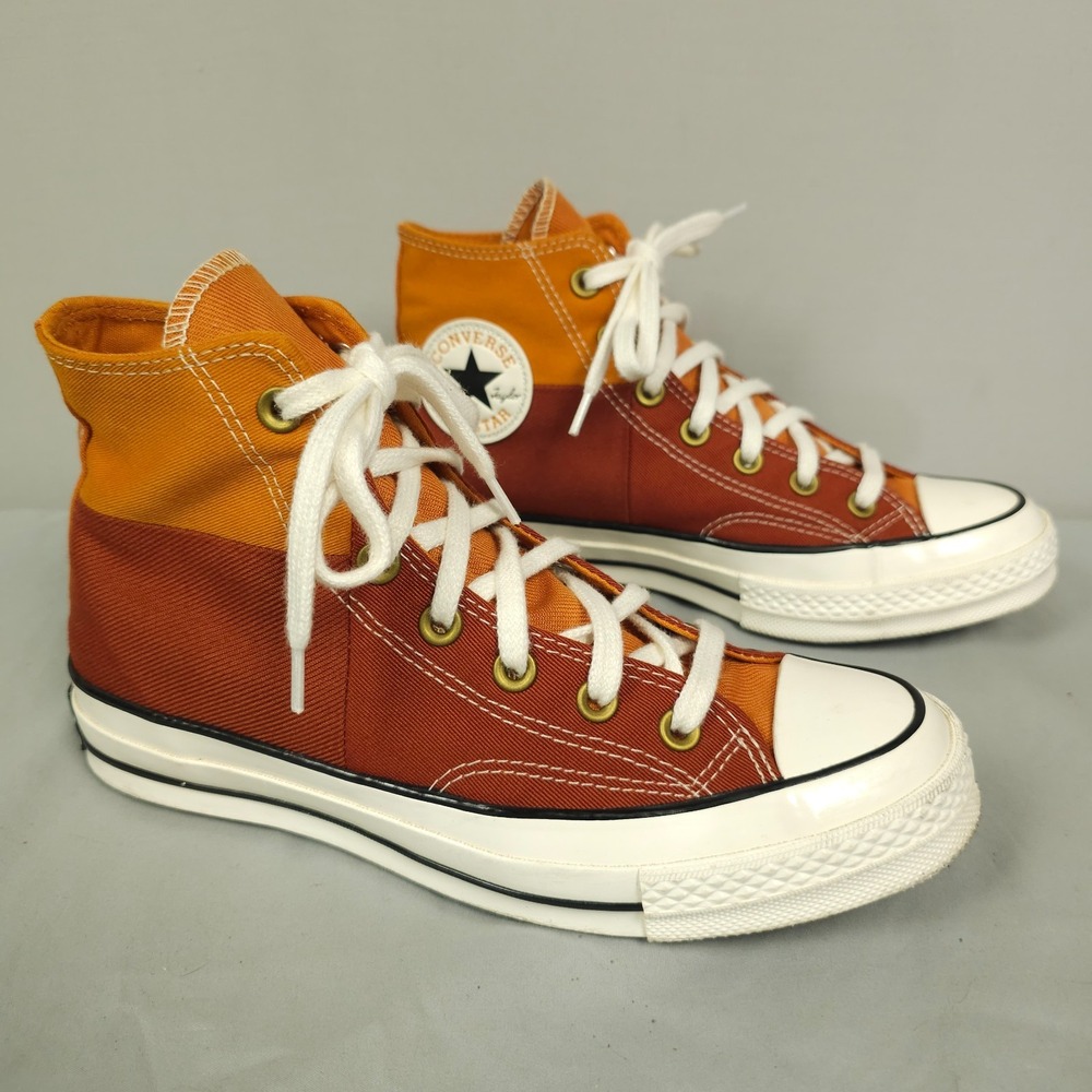 Converse Chuck 70 High Top Shoes Women 7.5 Brown Orange All Star Autumnal Earth